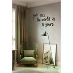 AHWALL AW00246 The World Is Yours Yazılı Dekoratif Ahşap Tablo