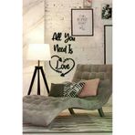 AHWALL AW00247 All You Need Is Yazılı Dekoratif Ahşap Tablo