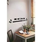 AHWALL AW00249 Müzik Bar Motifli Dekoratif Ahşap Tablo