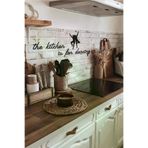 AHWALL AW00250 The Kitchen Is For Dancing Yazılı Dekoratif Ahşap Tablo