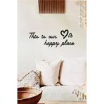 AHWALL AW00253 This Is Our Happy Place Yazılı Dekoratif Ahşap Tablo