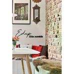 AHWALL AW00274 Edep Aklın Suretidir Yazılı Dekoratif Ahşap Tablo