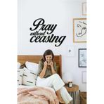 AHWALL AW00279 Pray Without Ceasing Yazılı Dekoratif Ahşap Tablo