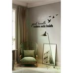 AHWALL AW00291 Gönül Hissetti Kalem Aciz Kaldı Yazılı Dekoratif Ahşap Tablo