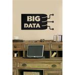 AHWALL AW00306 Big Data Yazılı Dekoratif Ahşap Tablo