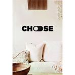 AHWALL AW00399 Choose Tipografi Temalı Dekoratif Ahşap Tablo