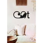 AHWALL AW00425 Kedi Temalı Dekoratif Ahşap Tablo