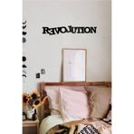 AHWALL AW00629 Revolution Yazılı Dekoratif Ahşap Tablo