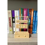 AHWALL Bu Yıl Okuduğum Kitaplar Yazılı Mini Kitaplık Üstü Kitap Sayacı
