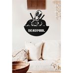Ahwall Deadpool Temalı Dekoratif Ahşap Tablo