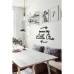 Ahwall Dream Big Little One Yazılı Dekoratif Ahşap Tablo