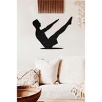 Ahwall Egzersiz Temalı Dekoratif Ahşap Tablo, 40 x 32