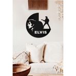 Ahwall Elvis Presley Temalı Dekoratif Ahşap Tablo
