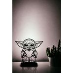 AHWALL Geometrik Serisi Premium, Grogu Baby Yoda Dekoratif Biblo & Figür, Masaüstü Stantlı AHW3D00026
