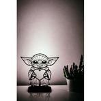 Ahwall Geometrik Serisi Premium Grogu Baby Yoda Dekoratif Biblo & Figür Masaüstü Stantlı