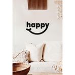 Ahwall Happy Temalı Dekoratif Ahşap Tablo