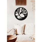 Ahwall Kedi Temalı Dekoratif Ahşap Tablo, 40 x 40