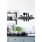 Ahwall Kitchen Yazılı & Figürlü Dekoratif Ahşap Tablo
