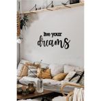Ahwall Live Your Dreams Yazılı Dekoratif Ahşap Tablo