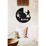 AHWALL OA0002-36 Elvis Presley Temalı Dekoratif Ahşap Tablo