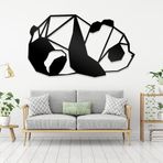 Ahwall Panda Figürlü Dekoratif Ahşap Tablo