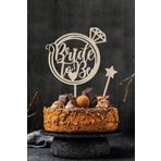 AHWART Bride to Be Pasta Süsü Mdf Topper Yıldız Hediyeli