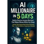 AI Millionaire in 5 Days: Build a Passive Income Machine That Makes Money While You Sleep: Launch Your Automated Online Business Fast — No Tech Skills or Experience Needed