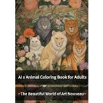 AI x Animal Coloring Book for Adults: ~The Beautiful World of Art Nouveau~ (Art Nouveau　Coloring Book Collection, Band 1)