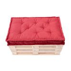 Aida Concept Palet 80x120 cm Puf Bordo Fransız Yer Minderi