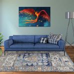 Aida Home Bluastra Salon Halısı, 80X200