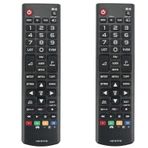 AIDITIYMI 2'li Yedek AKB73975789 Uzaktan Kumanda LG TV 22MT45D 22MT45V 22MT45DP 22MT45VP 24MT45D 24MT45V 24MT40D 28MT45D 28MT45V 29MT45V 29MT45V 29MT40V 29MT40V ile Uyumlu D 24MT4 6D 27MT46D