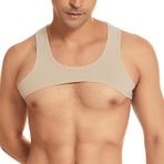 AIEOE B05 Bej Erkek Tank Top T-shirt