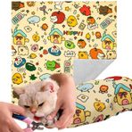 AIERSA 2 adet kedi sarma tırnak kesme ve tımar, kedi kısıtlama sarma tırnak kırpma için, kendinden yapışkanlı kumaş kedi kundak börek şal tırnak kırpma için, kedi bakım malzemeleri