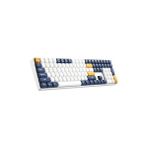 Aigo Aıgo A108 Starry Blue Ingilizce Q Mekanik Klavye Yellow Switch - Mavi - Beyaz