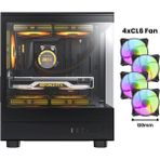 Aigo DB330M USB3.0 4x12 cm Fan Temperli Cam Siyah mATX Kasa