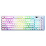 AIGO S99 Sky Realm Kablosuz Gaming Klavye – Red Switch, 4000mAh Batarya, 3 Modlu Bağlantı (Kablolu, 2.4G, Bluetooth), TFT Ekran, RGB, PBT Tuş, İngilizce Q