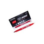 Aihao AH-319 Çift Taraflı Kırmızı 12'li Paket Permanent CD Kalemi