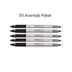 Aihao AH-319 Çift Uçlu CD Ve DVD Kalemi Siyah Renk 5 li Set