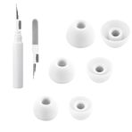 Aiivioll 3'ü 1 arada CleaningEartips Kit Beats Fit Pro, S/M/L 3 Beden 6 Çift Yumuşak Silikon Kulaklık Uçları Yedek Kulak Uçları, Beats Fit Pro/Studio Tomurcukları ile Uyumlu, 6 Çift Beyaz