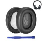 Aiivioll Yedek Kulak Pedleri JBL Live ile Uyumlu 650BTNC/660BTNC Kablosuz Kulak Üstü Kulaklıklar Kulak Pedleri Kulaklık Kulak Pedleri Protein PU Deri Kulak Pedleri Tamir Parçaları(Siyah)