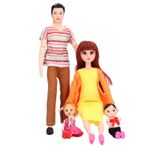 Aile Bebek Seti, Saç Takviyeli Tasarımlı Sahte Hamile Anneler Bebek Oyuncak, Birçok Durum Için Çocuk Seti, Aksesuarlar Oyun Setleriyle Aile Arazileri Oluşturma