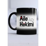 Aile Hekimi Doktora Hediye Kupa Bardak Sihirli - 1 Adet - 300 ml - Siyah