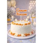 Aile Pastası Süsleme Seti – Çok Renkli 3B Yazdırılabilir - Canım Kocam