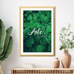 Aile Tek Servettir 2 Çerçeve ve Poster - TP1001 - 30x40 - Siyah