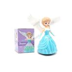 AİLENİZİN OYUNCAKCISI Frozen Karlar Ülkesi Elsa Dans Eden Sesli Işıklı Şarkı Söyleyen Pilli Oyuncak Kanatlı Bebek 19 Cm.