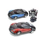 AİLENİZİN OYUNCAKCISI Robota Dönüşen Işıklı Sesli Pilli Oyuncak Araba Bugatti Modelli Oyuncak Transformers Araba