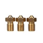 AILHUA 3D Yazıcı için Pirinçten 3 adet Nozul, 0,2/0,3/0,4/0,5mm Çıkış Çapları, 1,75mm Filamentler için, Pürüzsüz Yüzey Sertleştirilmiş Aksesuar(0.2mm)
