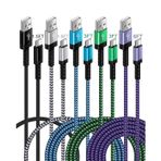 AILKIN 5 paket Android USB C şarj kablosu hızlı şarj için iPhone 15/15 Pro/15 Pro Max/15 artı, Samsung Galaxy A14 5G A13 S23 Ultra S23+S22+S22 S21 S20 örgülü USBC otomatik tip-c kablolar Pixel 8 Pro 8 7 7a