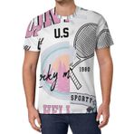 AILLOSA All Over Print TH-462 Kısa Kollu Baskılı Unisex T-shirt