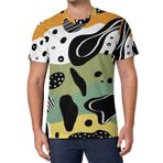 AILLOSA All Over Print YH-669 Kısa Kollu Baskılı Unisex T-shirt